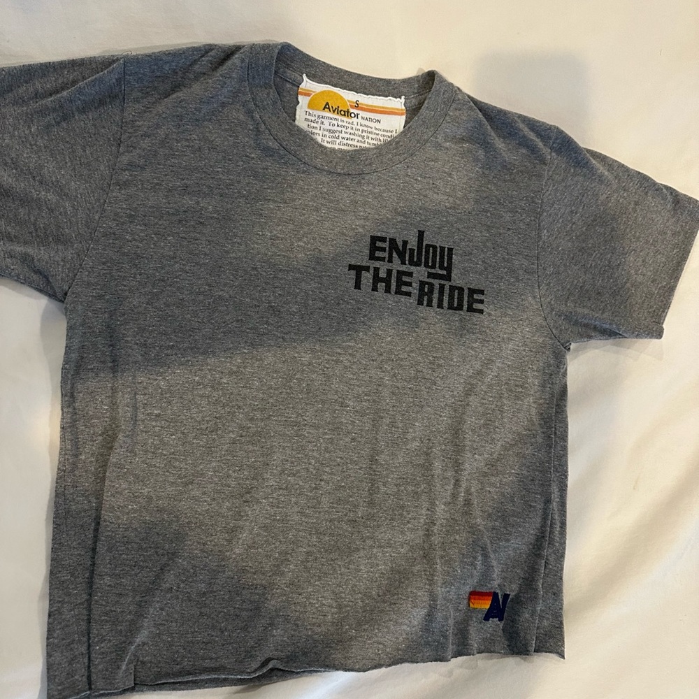 Aviator Nation enjoy the ride boyfriend tee! Gently worn worn size small!